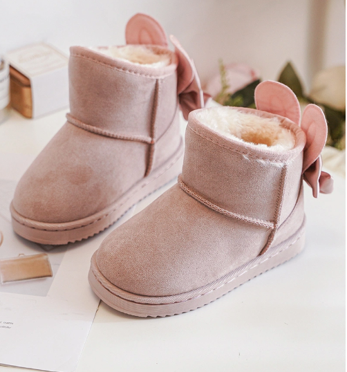 Μπότες dusty pink με αυτάκια 19-24