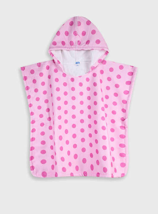 Παιδική πόντσο θαλάσσης με κουκούλα για κορίτσι