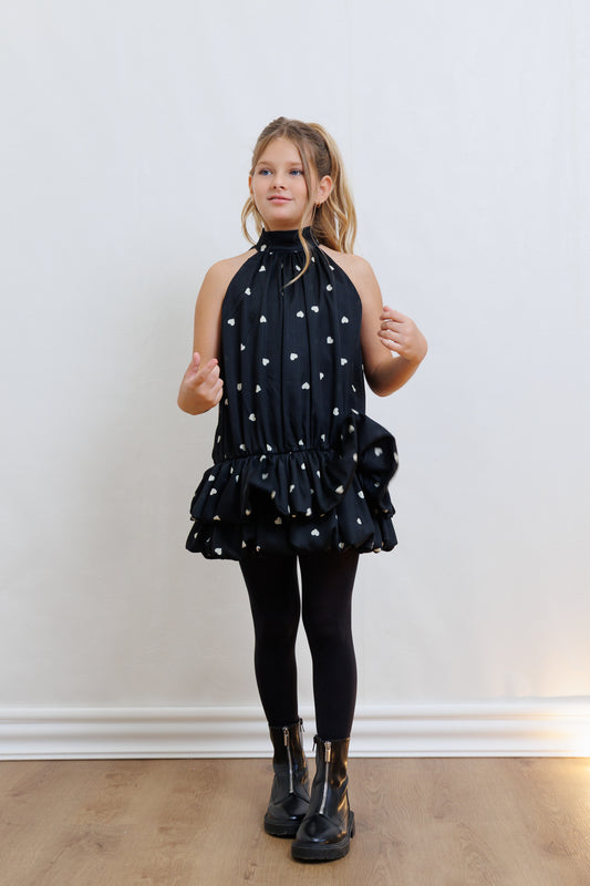 XMAS ALICE ΦΟΡΕΜΑ ΜΕ ΚΑΡΔΙΕΣ 3-12Y