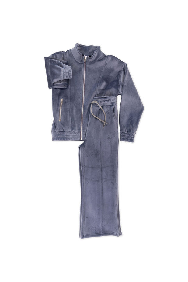 Σετ με παντελόνι καμπάνα βελούδο 8-14Y