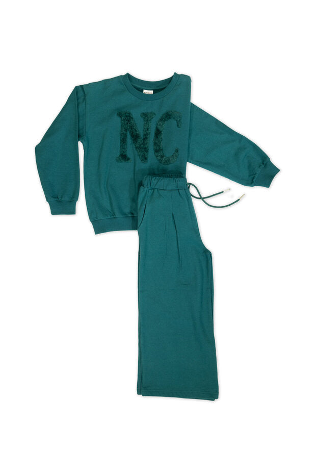 Φόρμα χνουδιασμένη με παντελόνα 8-12Υ