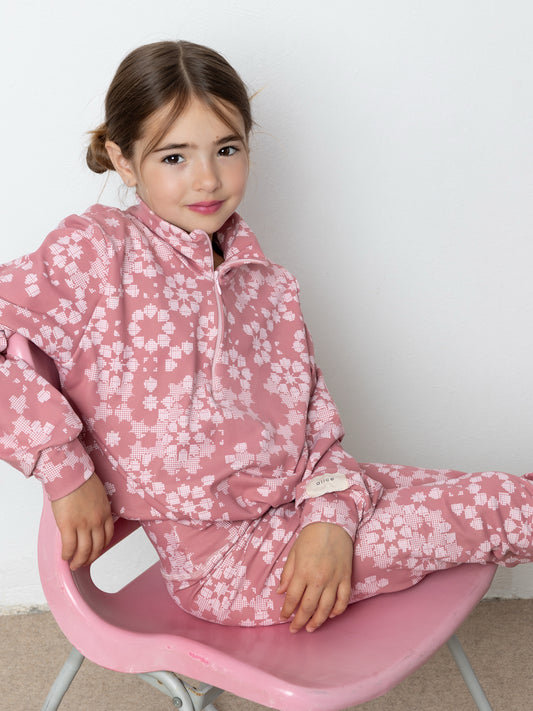 ALICE ΣΕΤ PRINT ΜΠΛΟΥΖΑ ΜΕ ΚΟΛΑΝ 3-12Y ΣΑΠΙΟ ΜΗΛΟ