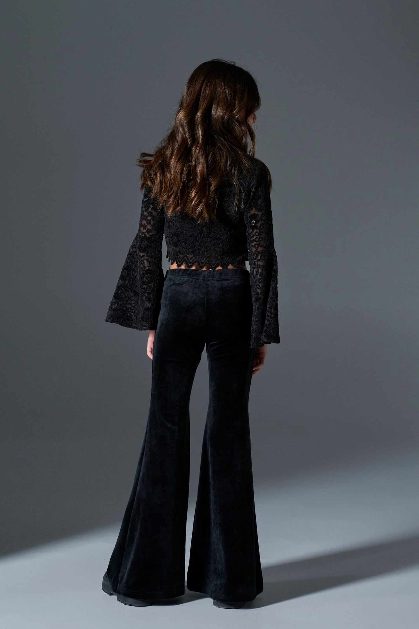 Melin Rose Σετ βελόυδινο με δαντέλα 4-14Υ