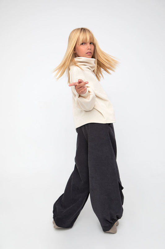 Melin Rose Παντελόνα Cargo Ανθρακί