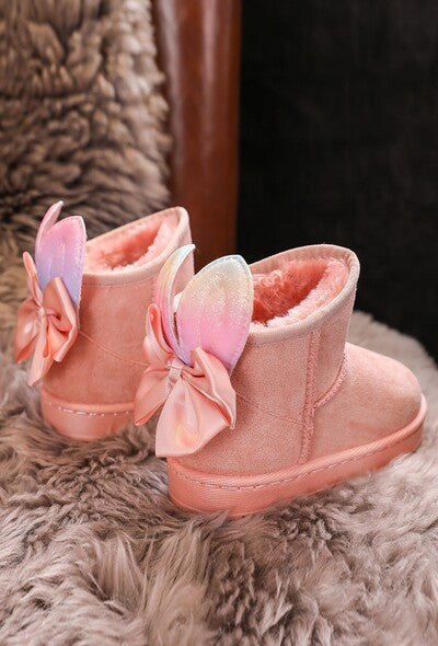 Μπότες ροζ με αυτάκια 19-24