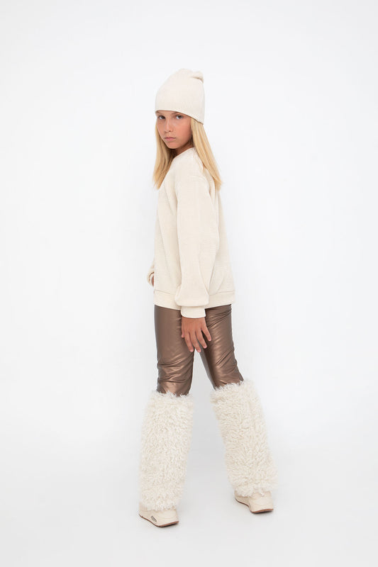 Melin Rose Κολάν Δερματίνη Μπρονζέ