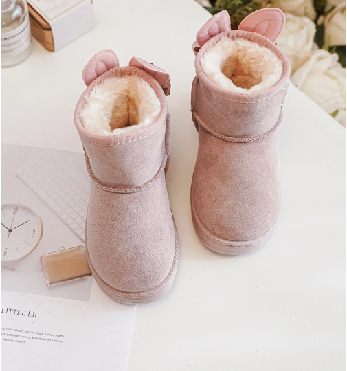 Μπότες dusty pink με αυτάκια 19-24
