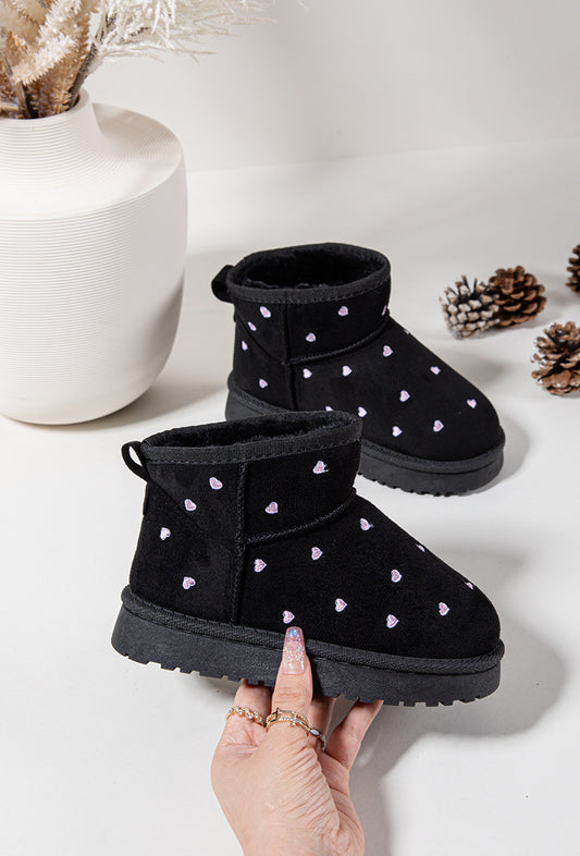 Mπότες με καρδούλες και γούνα 25-30