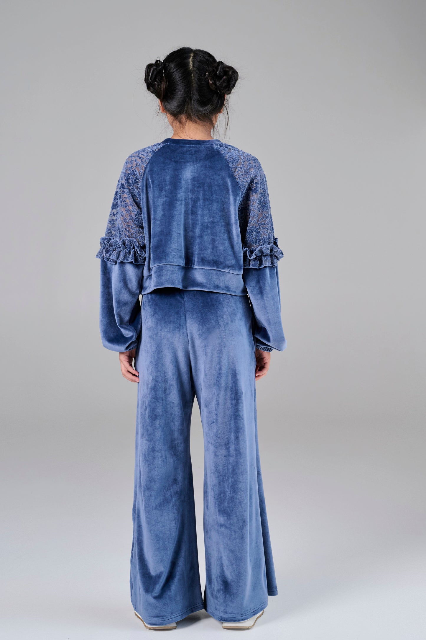 Melin Rose Σετ βελόυδινο με δαντέλα 4-14Υ