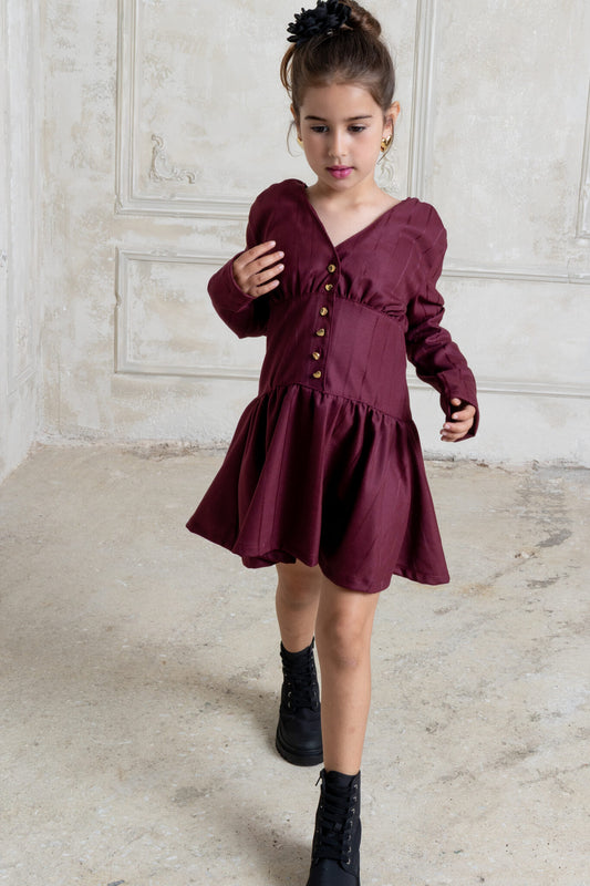 ΦΟΡΕΜΑ ΜΕ ΣΧΕΔΙΟ ΥΦΑΝΣΗΣ ΚΑΙ ΚΟΥΜΠΙΑ 3-12Y