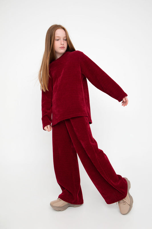 Melin Rose Σετ βελούδο κυψέλη Μπορντό