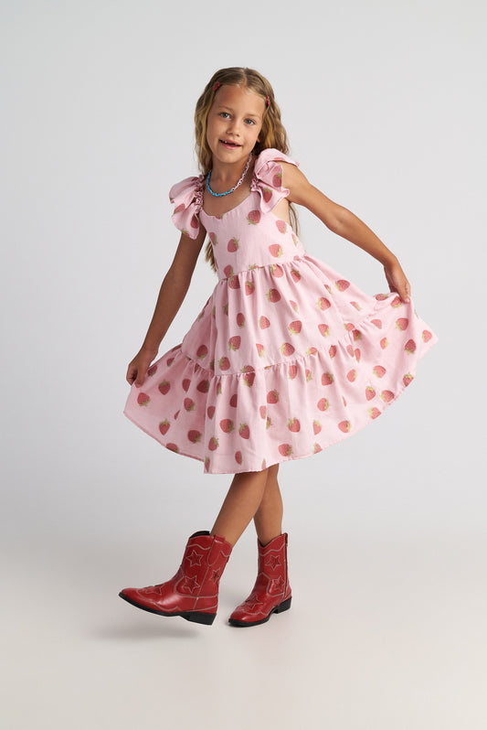 Two in a castle - Summer Tart 3-Layer Ruffle Dress for Kids