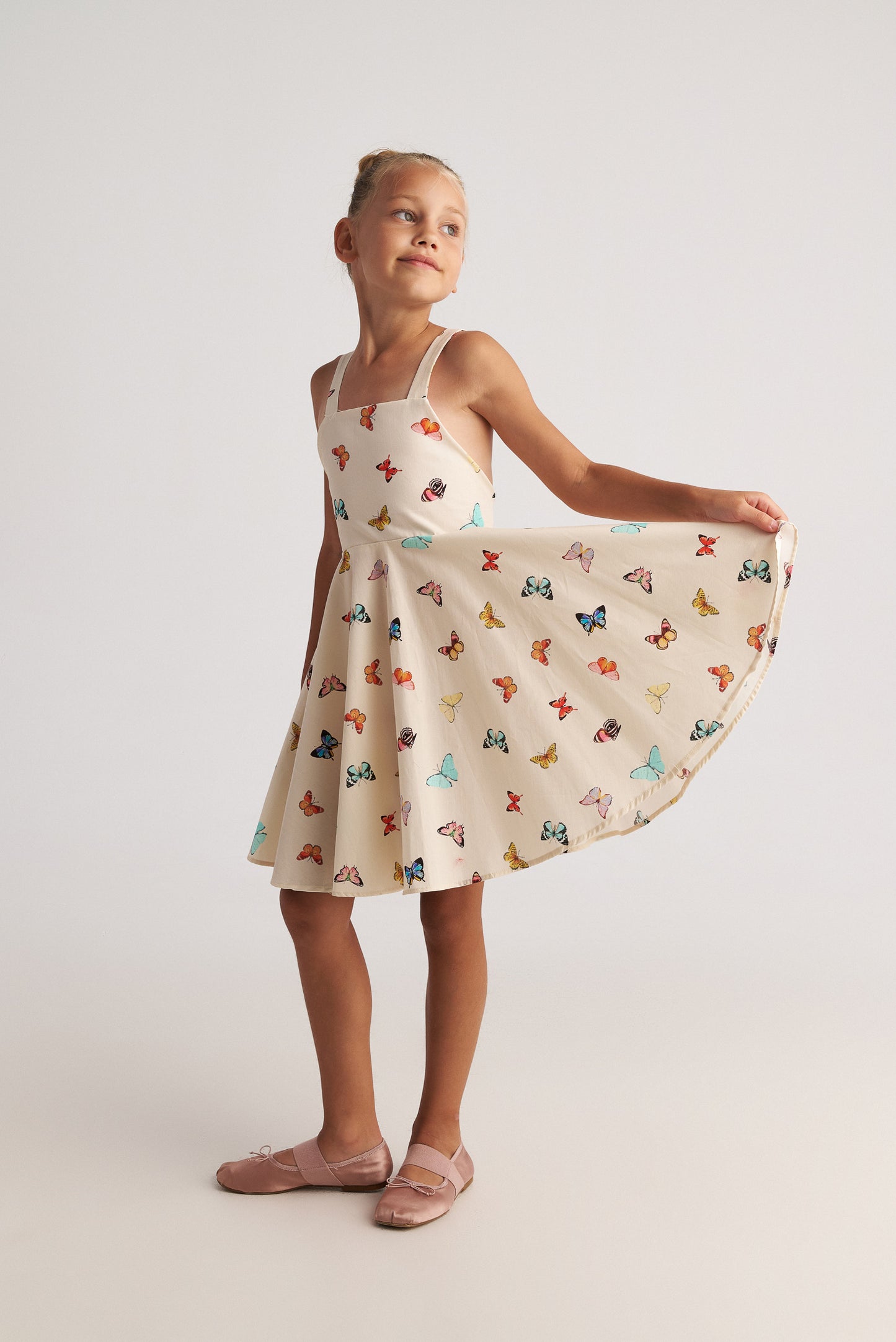Two in a castle - Butterfly Sky Backless Bow Dress