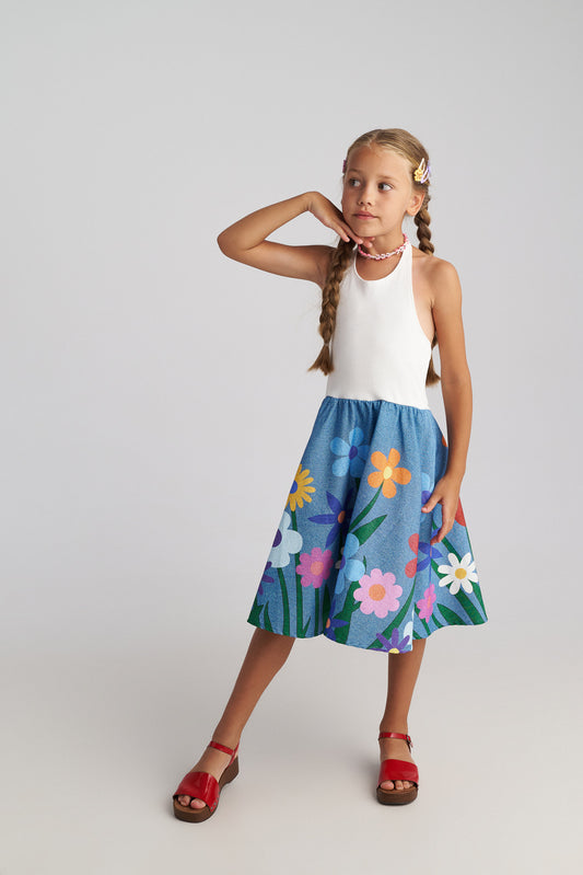 Two in a castle - Botanical Tank Top Flower Dress