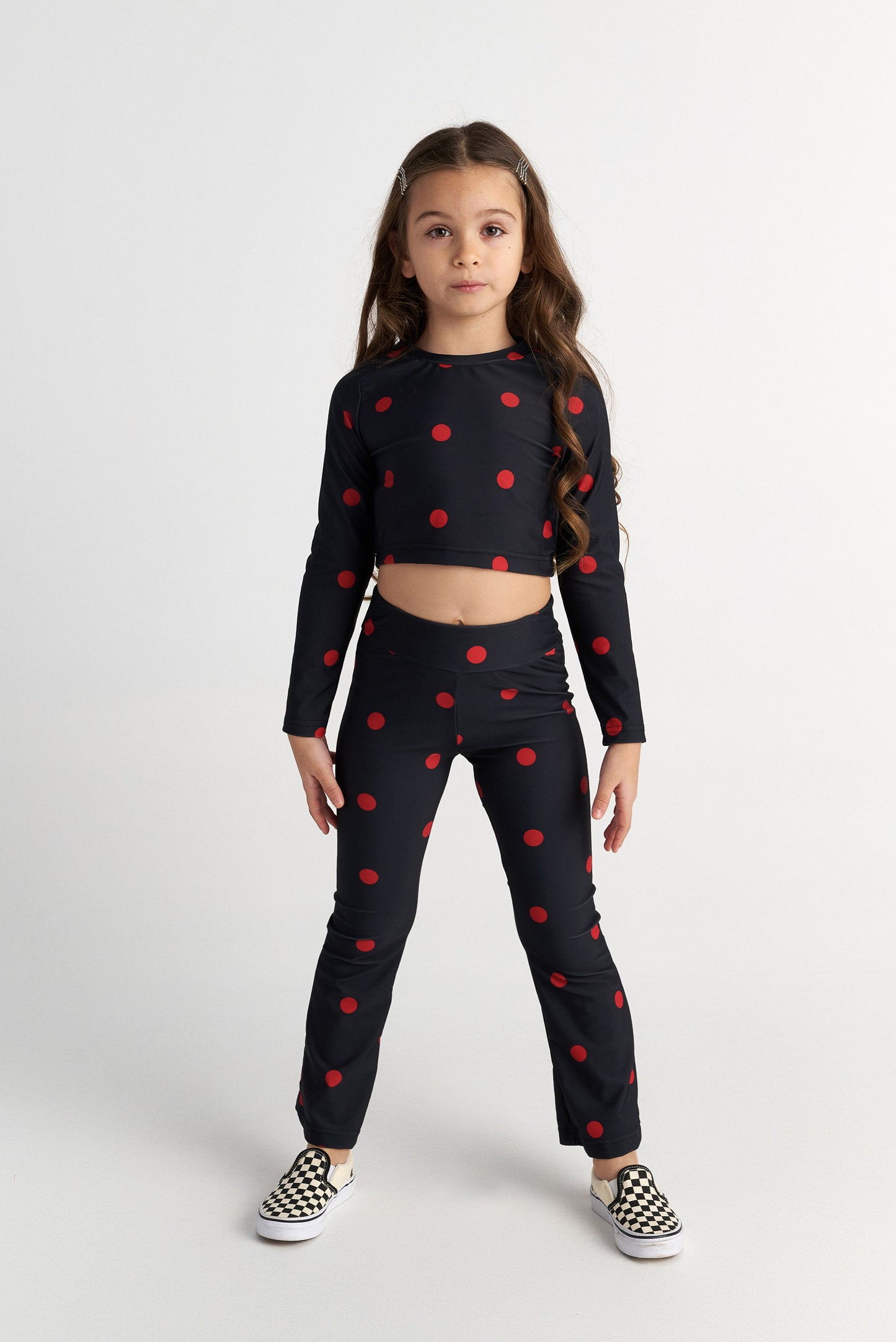 TWO IN A CASTLE Polka Dots Athletic Set