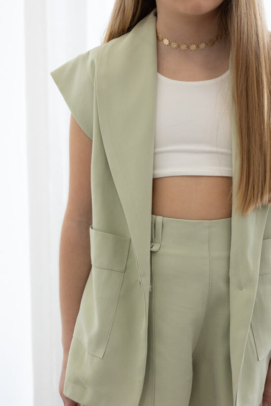 ΤΟΠ CROP BAMBOO ΛΕΥΚΟ ALICE 2-12Y