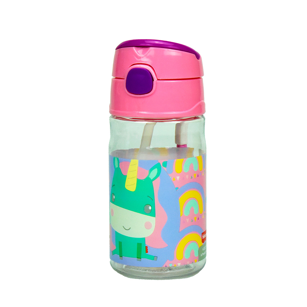 Πλαστικό Παγούρι με καλαμάκι Unicorn 350ml Fisher Price
