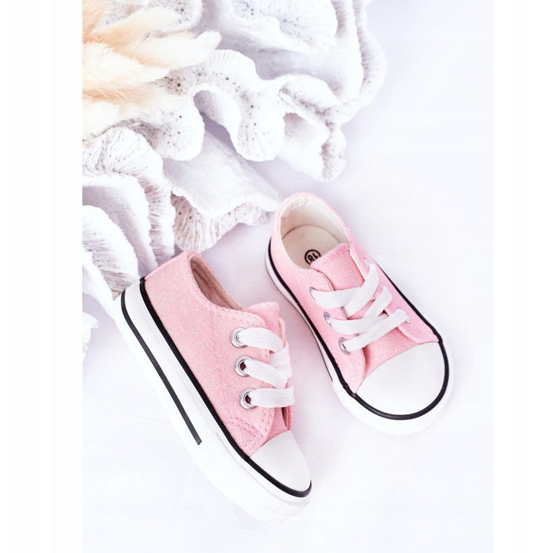Ροζ glitters sneakers 18-23