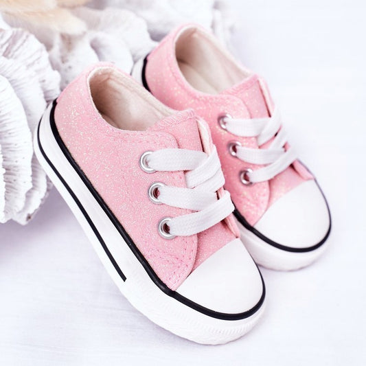 Ροζ glitters sneakers 18-23