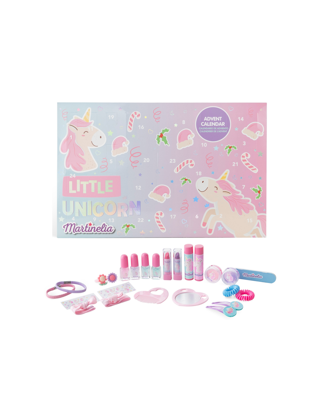 MARTINELIA LITTLE UNICORN CALENDAR 23 WITH COSMETICS MAKEUP