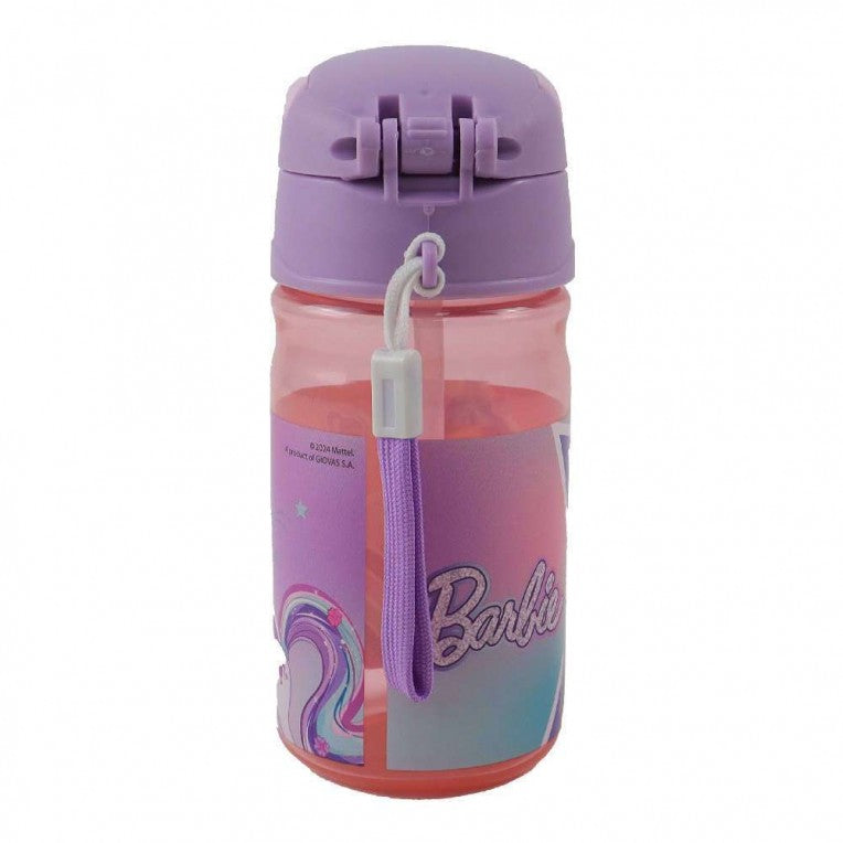 Πλαστικό Παγούρι με καλαμάκι BARBIE 350ml