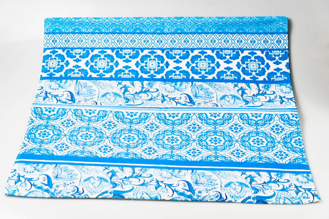 Πετσέτα all-over λαχούρ γαλάζιο