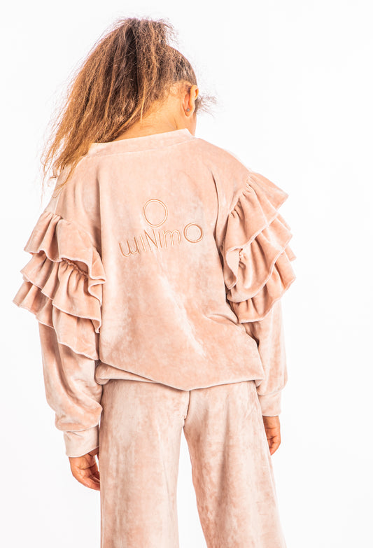 ΜΙΝΙΜΟ 2PCS SET VELOUR RUFFLE 2 up to SMALL