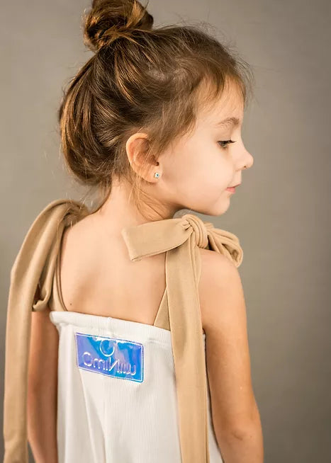 Ολόσωμη ριπ φόρμα λευκή