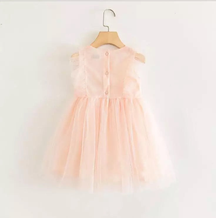 Τutu φόρεμα με κεντημένα λουλούδια 2-10y