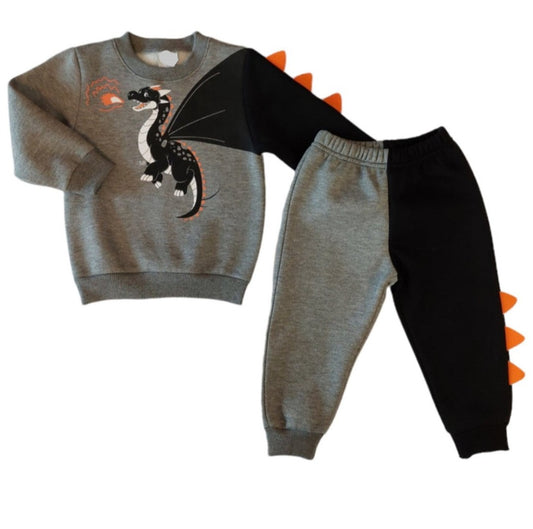 Σετ φόρμες dragon με fleece 1-6Y