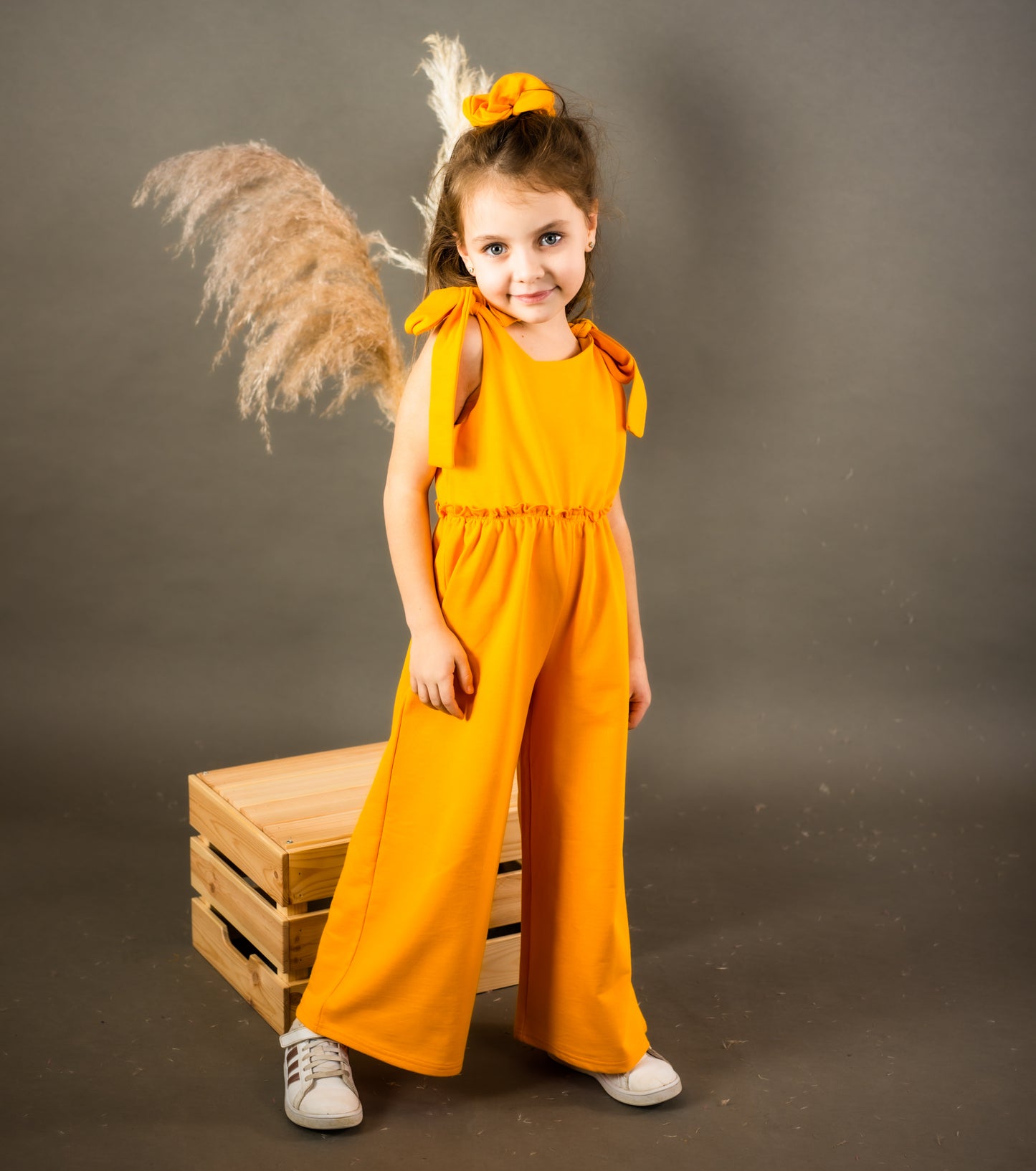 Ολόσωμη φόρμα πορτοκαλί παιδική