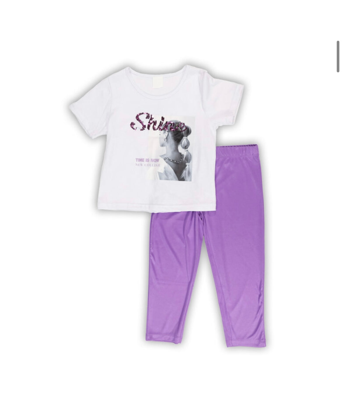 Σετ με κολάν γυαλιστερό