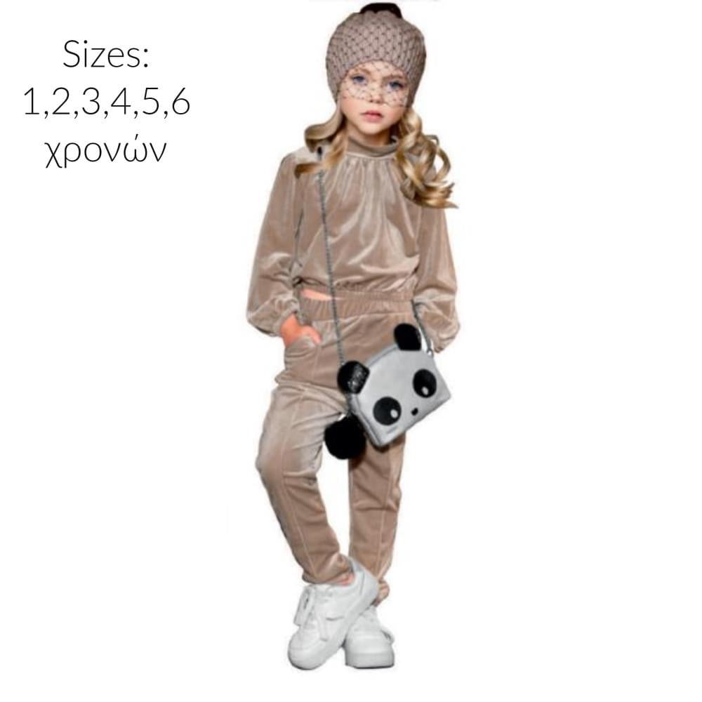 ΠΑΙΔΙΚΗ ΦΟΡΜΑ ΒΕΛΟΥΔΙΝΗ NUDE ΜΕ ΛΑΣΤΙΧΟ 1-6Y