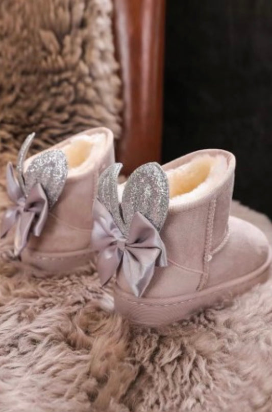 Μπότες γκρί με αυτάκια 19-24