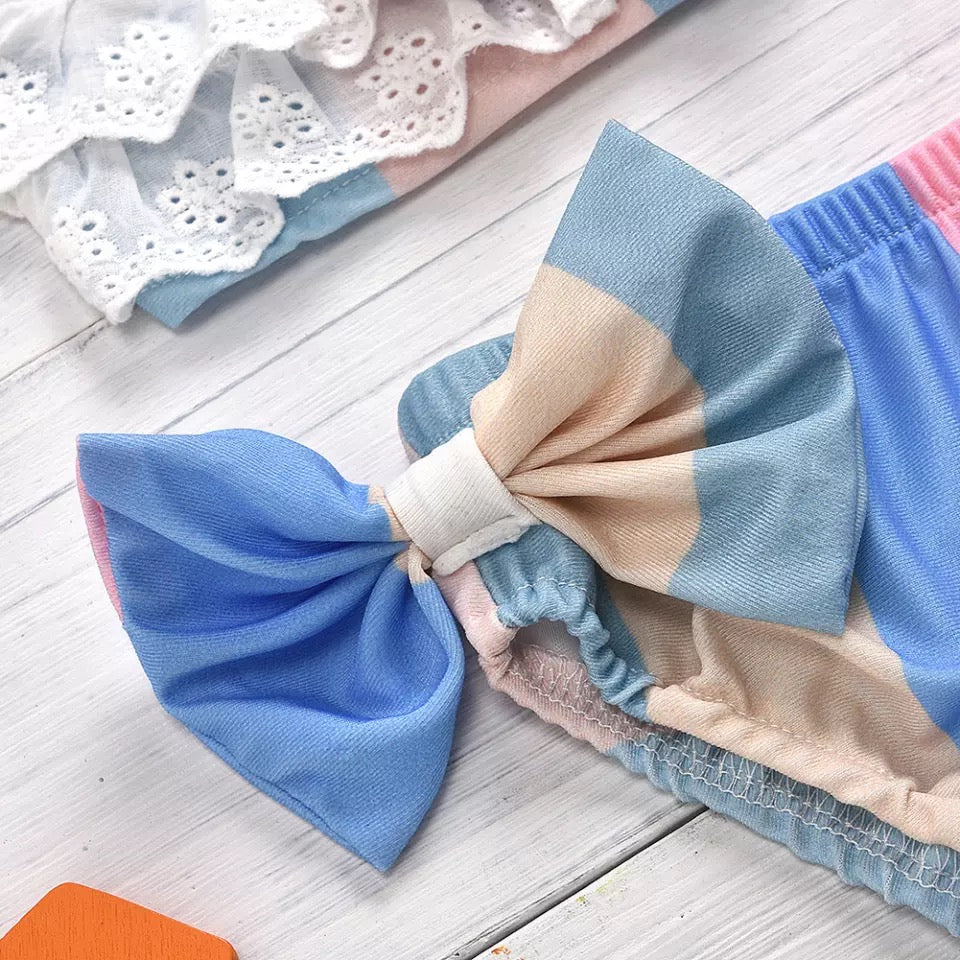 Βρεφικό μπικίνι μαγιό με καπέλο