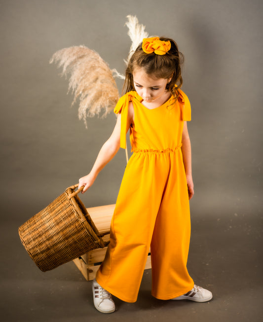 Ολόσωμη φόρμα πορτοκαλί παιδική