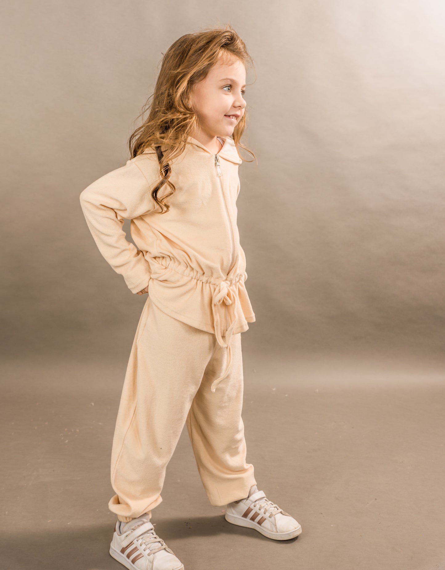 Πετσετέ σετ με κέντημα παιδικό creme