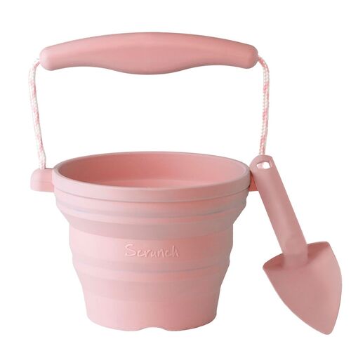 Scrunch Σετ Πτυσσόμενο κουβαδάκι με φτυαράκι Dusty Rose