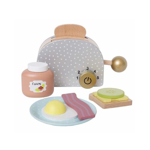 Ξύλινο σετ Τοστιέρα και υλικά πρωινού