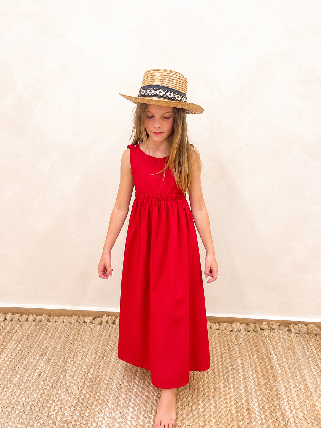 VOTSALO RED DRESS 8-14Y