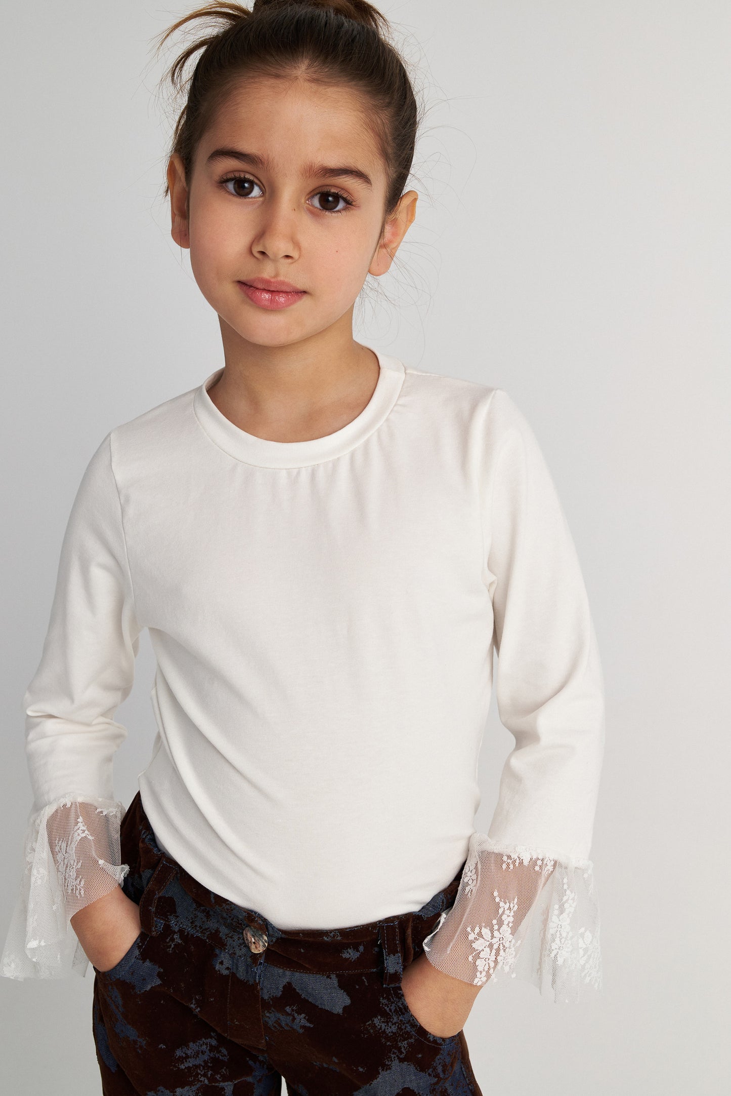 TWO IN A CASTLE Basics Lace Top