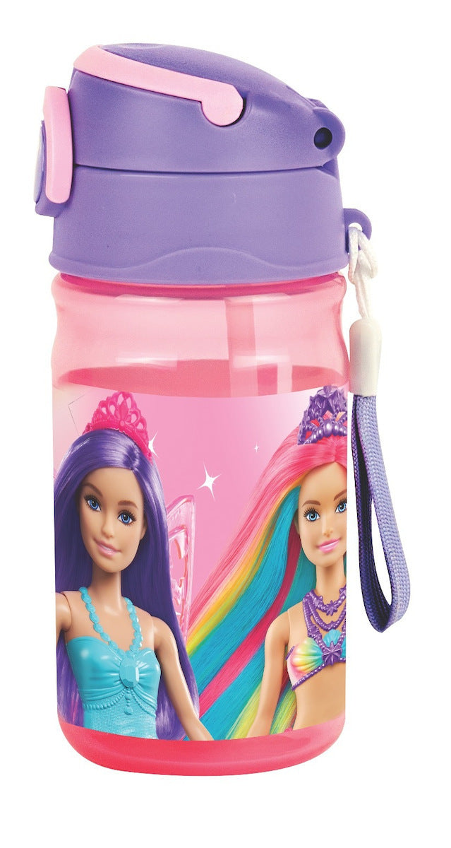 Πλαστικό Παγούρι με καλαμάκι BARBIE 350ml