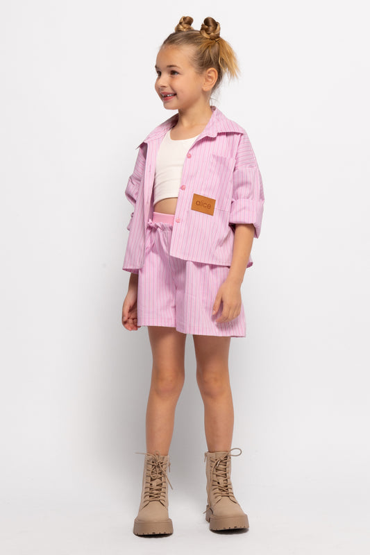 ALICE ΣΕΤ ΠΟΥΚΑΜΙΣΟ ΜΕ ΣΟΡΤΣ ΡΙΓΕ 3-12Y