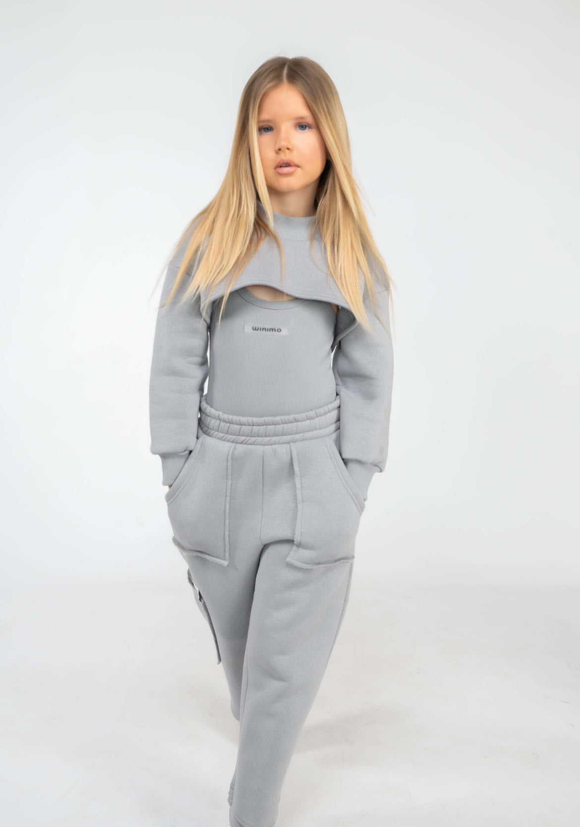 ΣΕΤ 3ΤΜΧ MINIMO.BYCH ΦΟΥΤΕΡ ΚΡΟΠ ΚΑΙ ΠΑΝΤΕΛΟΝΙ ΚΑΙ ΡΙΠΑΚΙ ΚΟΡΜΑΚΙ 2-12Y ΓΚΡΙ