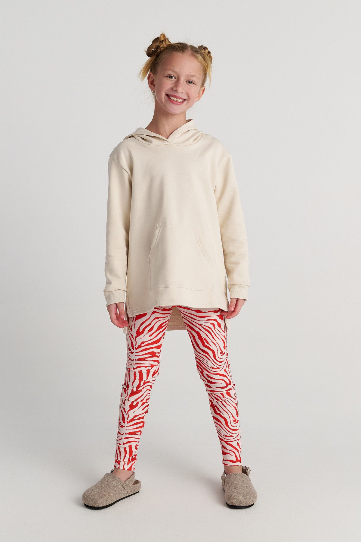 TWO IN A CASTLE Red Safari Animal Print Athletic Set