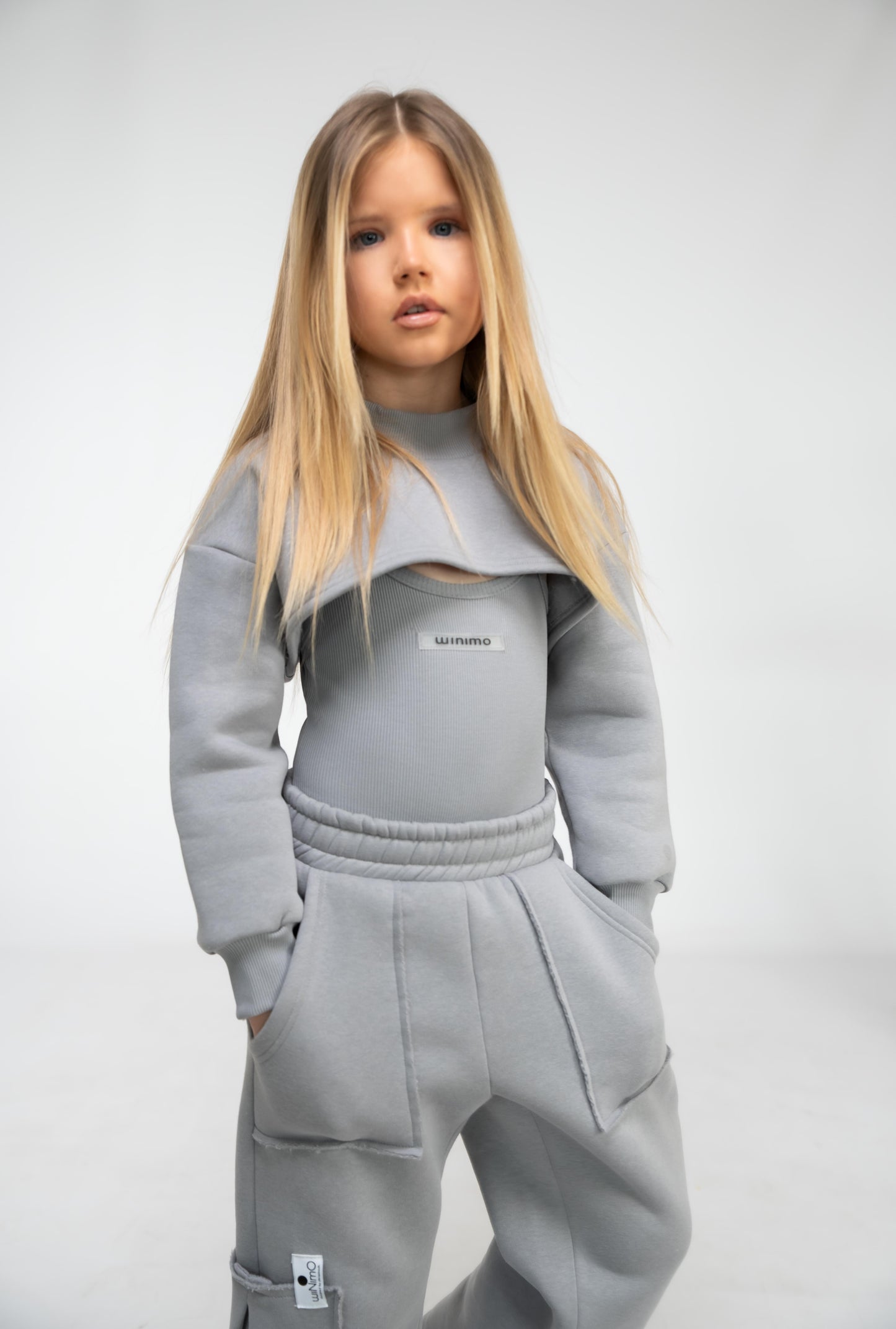 ΣΕΤ 3ΤΜΧ MINIMO.BYCH ΦΟΥΤΕΡ ΚΡΟΠ ΚΑΙ ΠΑΝΤΕΛΟΝΙ ΚΑΙ ΡΙΠΑΚΙ ΚΟΡΜΑΚΙ 2-12Y ΓΚΡΙ