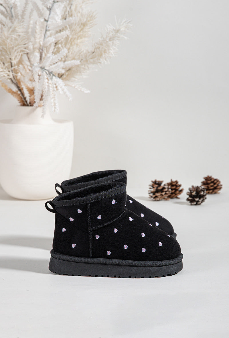 Mπότες με καρδούλες και γούνα  31-36