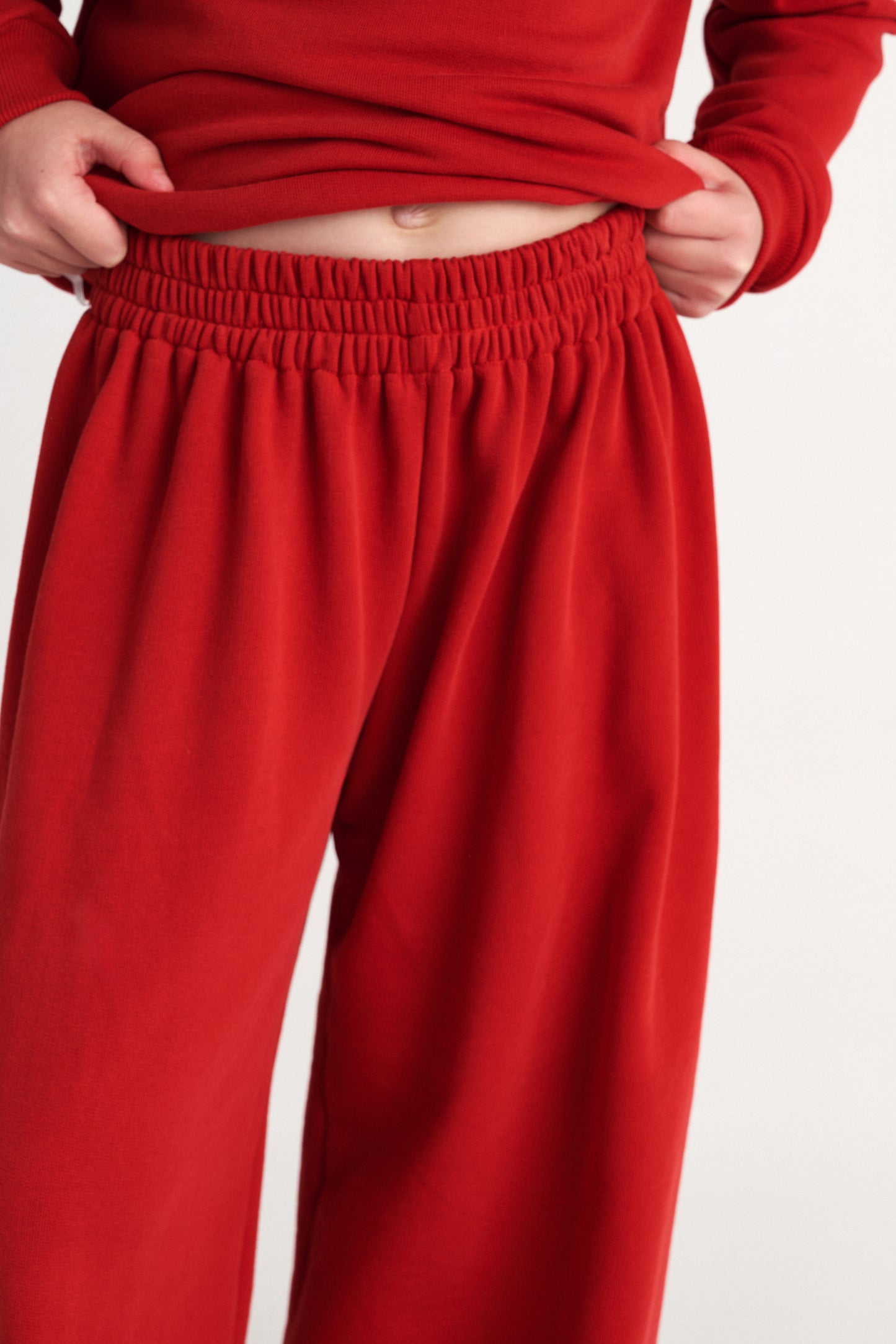 TWO IN A CASTLE Set Ruffles Top And Wide Leg Pants