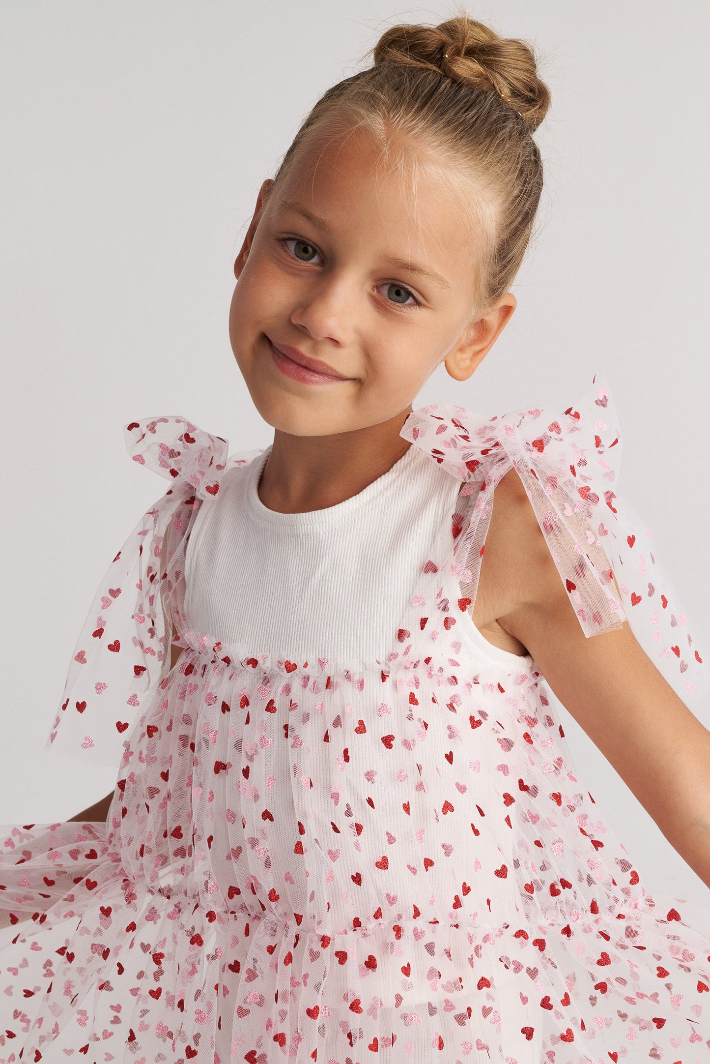 Two in a castle - Heartbeat Tank Top, Shorts & Tulle Dress Set