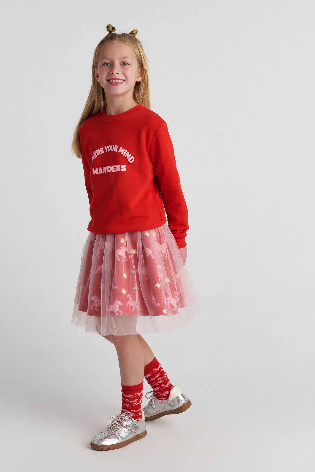 TWO IN A CASTLE Magic Horses Set With Allover Print Tutu Skirt 2-10Υ